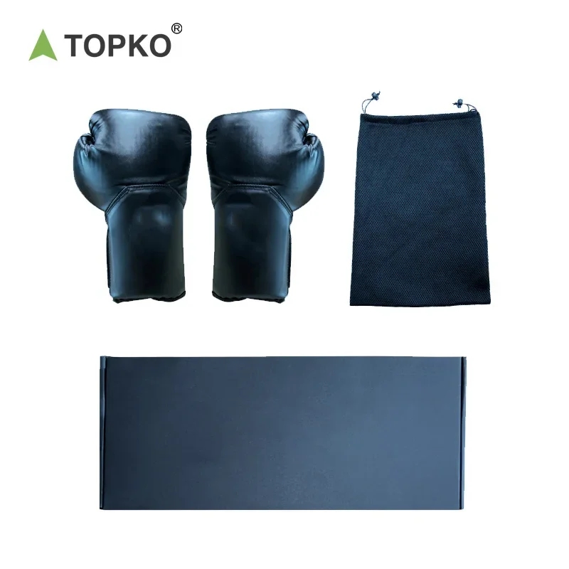 Фото Профессиональные Высококачественные Боксерские перчатки TOPKO из полиуретана и ЭВА высокой плотности, 12 унций/14 унций/16 унций, боксерские перчатки №3