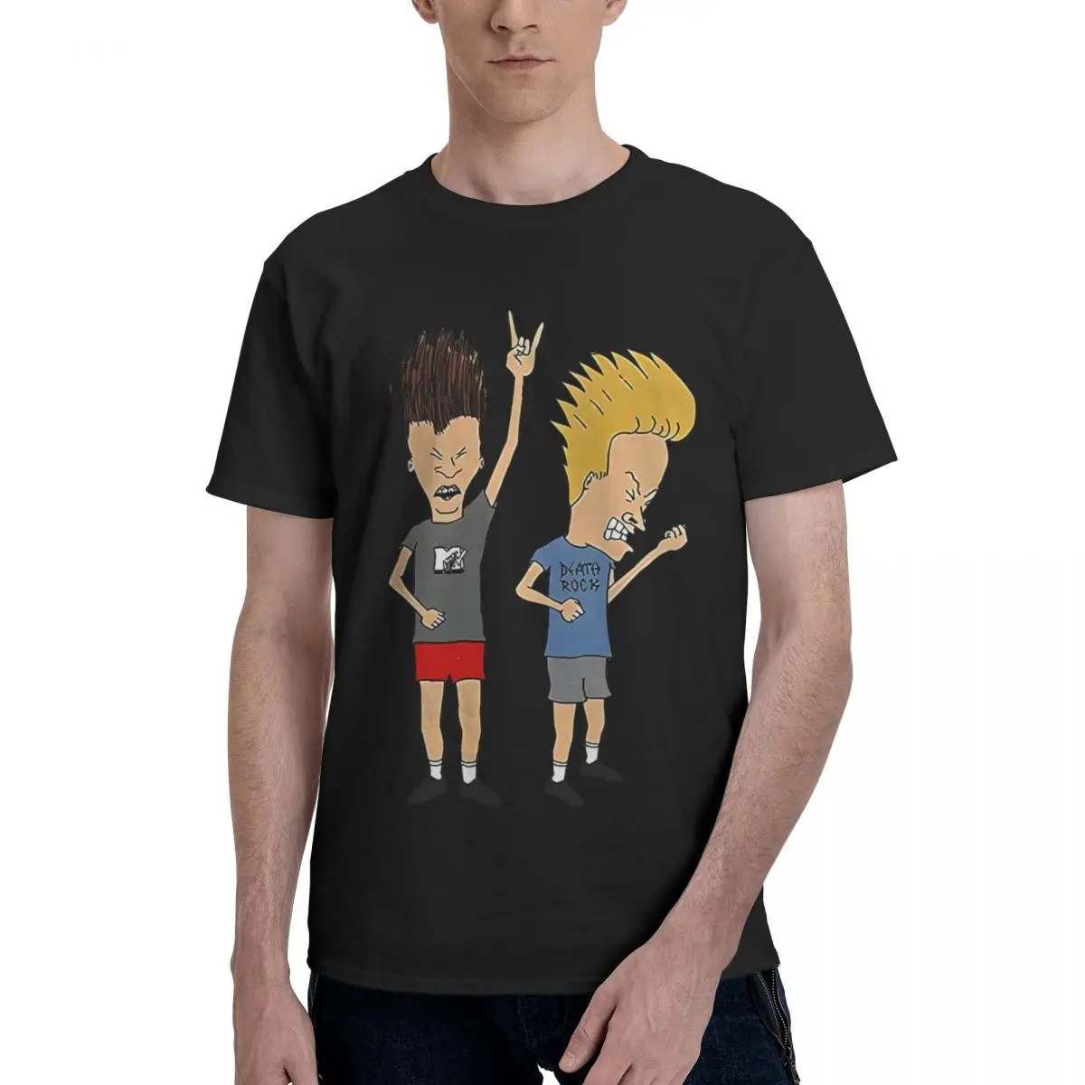 Beavis & Butt-Head, 100% хлопок, повседневные дышащие мягкие всесезонные удобные винтажные забавные футболки Ugus, мужские футболки, мужские подарки