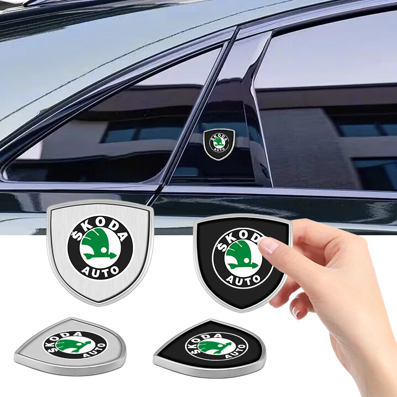 1/2 шт., 3D металлические значки для Skoda Superb VRS S VII Rapid Fabia 1 2 Kodiaq