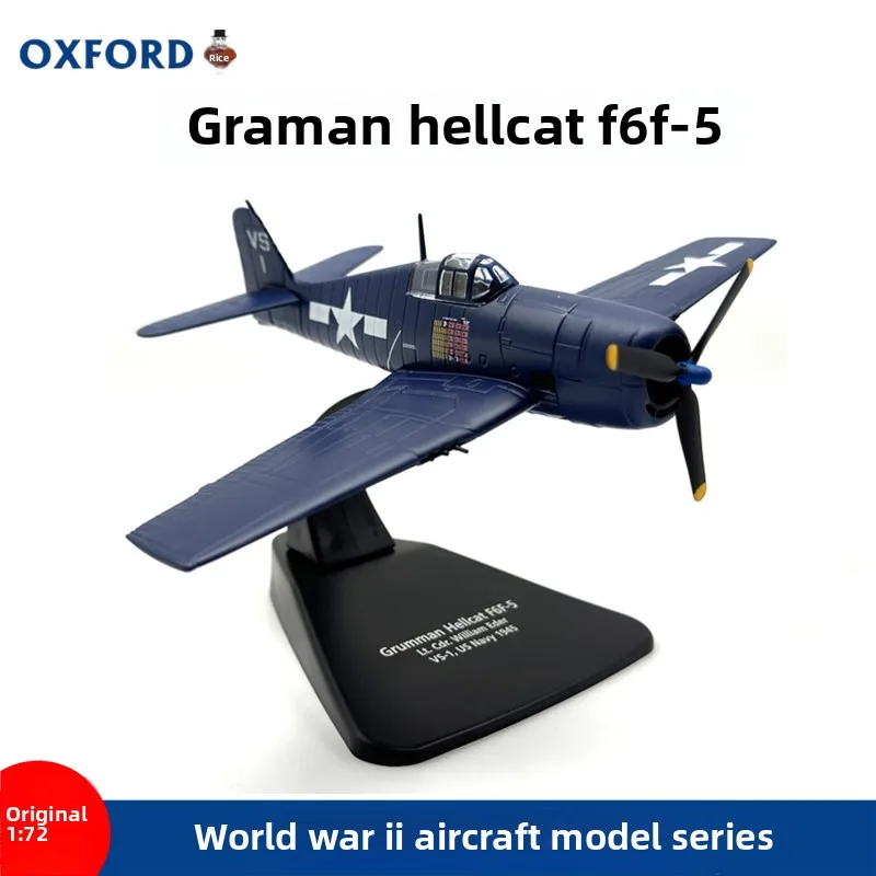 Литой под давлением OXFORD масштаб 1:72 Grumman Hellcat F6F-5 Модель самолета Второй мировой войны Коллекционная игрушка в подарок Сувенирный дисплей Орнамент