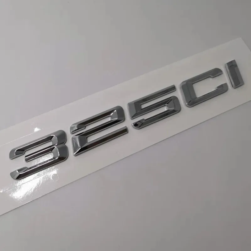 3D ABS хромированные черные буквы на багажник автомобиля для BMW 316ci 318ci 320ci 325ci 328ci 330ci 335ci логотип эмблема наклейка аксессуары