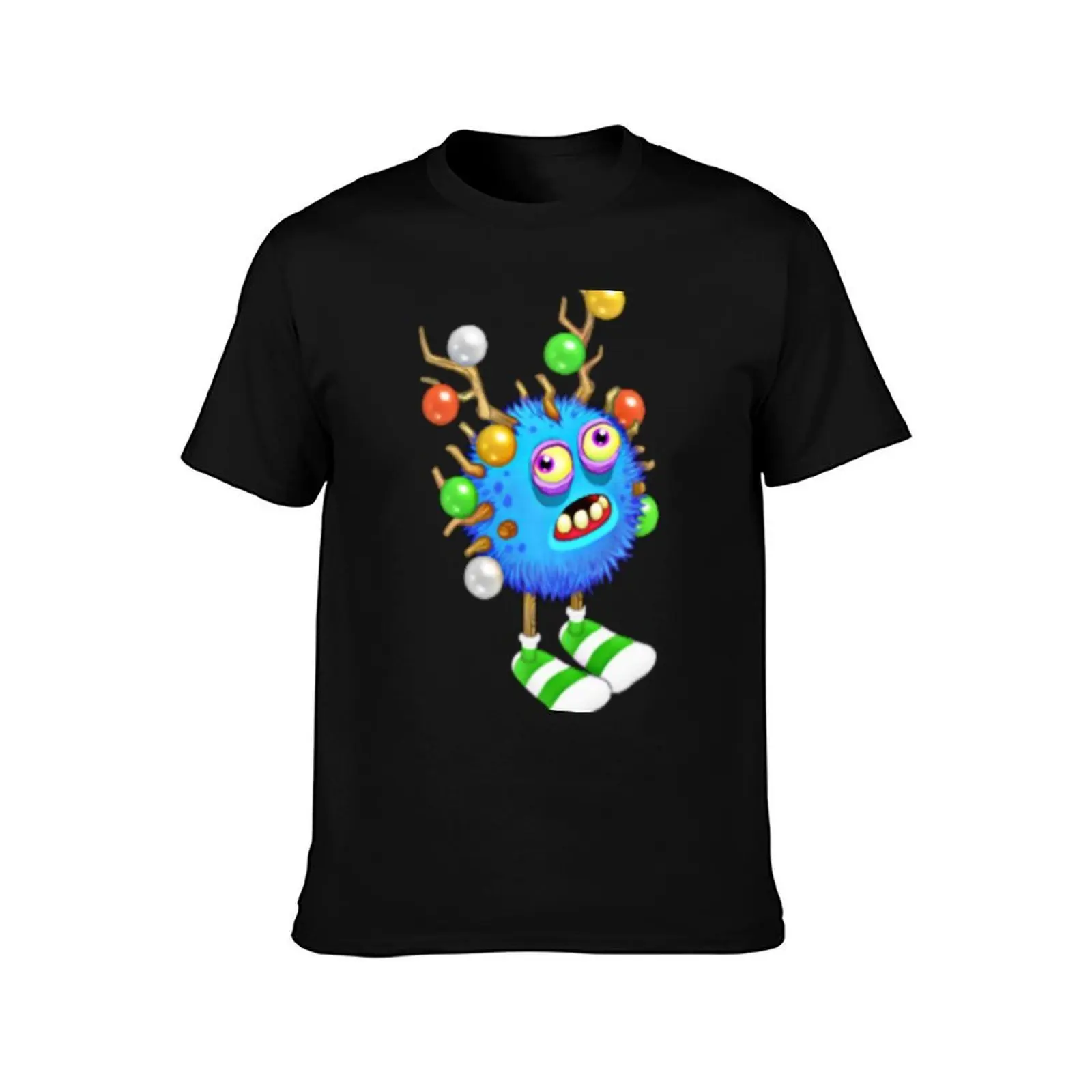 Фото Футболка с изображением персонажа My Singing Monsters Epic Furcorn, мужские однотонные футболки для мужчин, хлопковая футболка №2