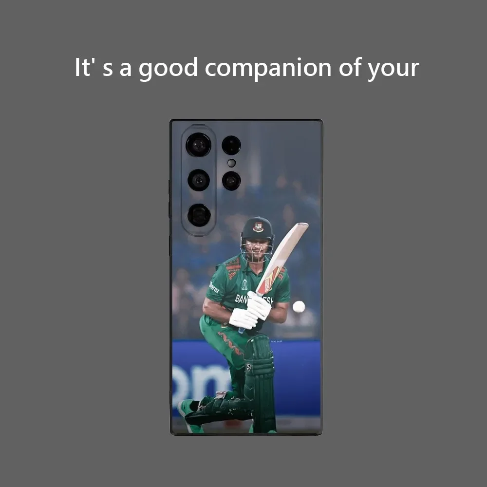 Фото Чехол для телефона Cricketer Shakib Al Hasan для Samsung Galaxy S25 Ultra S22 S23 S24 Ultra S21 S20 5G Защитный мягкий силиконовый чехол из ТПУ №4