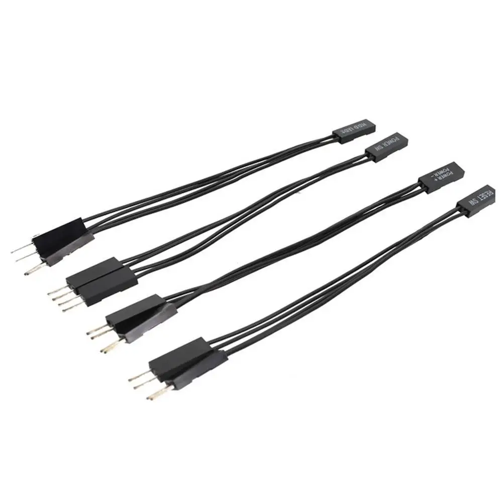 10 см Φ Power SW/ RESET SW/ HDD переключатель материнской платы/мощность светодиодный 1 To 2 двойной кабель адаптера 1 мама на 2 штыря