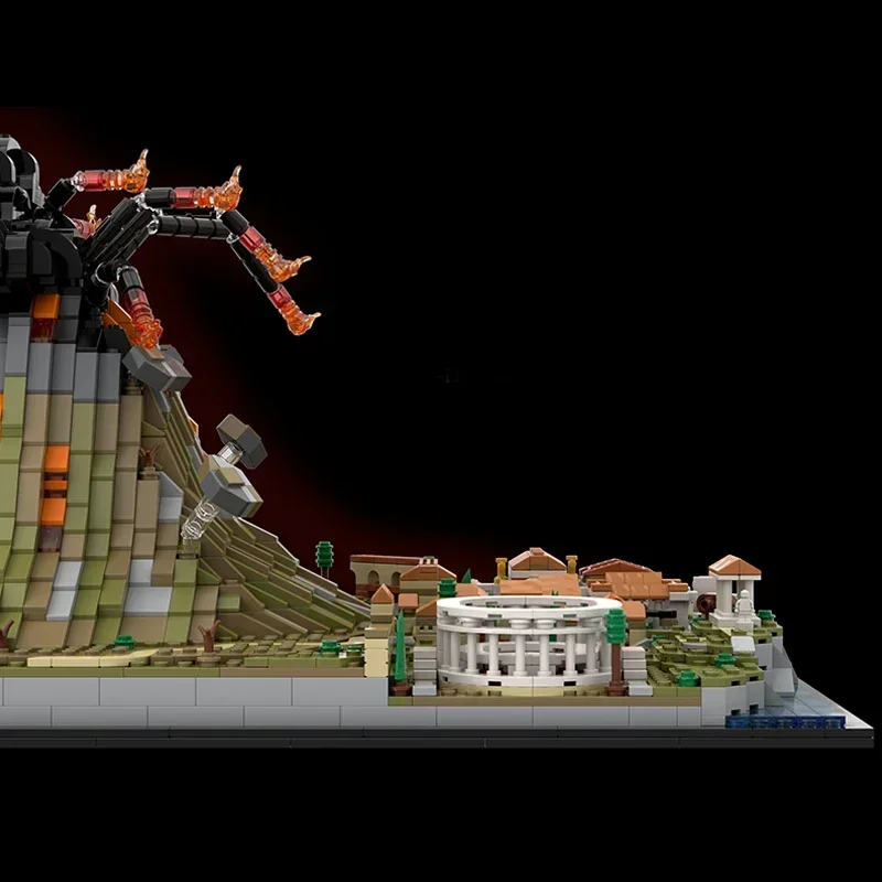 Moc строительные кирпичи, модель с видом на улицу, Vesuvius Pompeii Volcano, технология, модульные блоки, подарки, игрушки для детей, наборы для самостоятельной сборки, сборка (art.: 3920cd10712b4) - 3920cd10712b4
