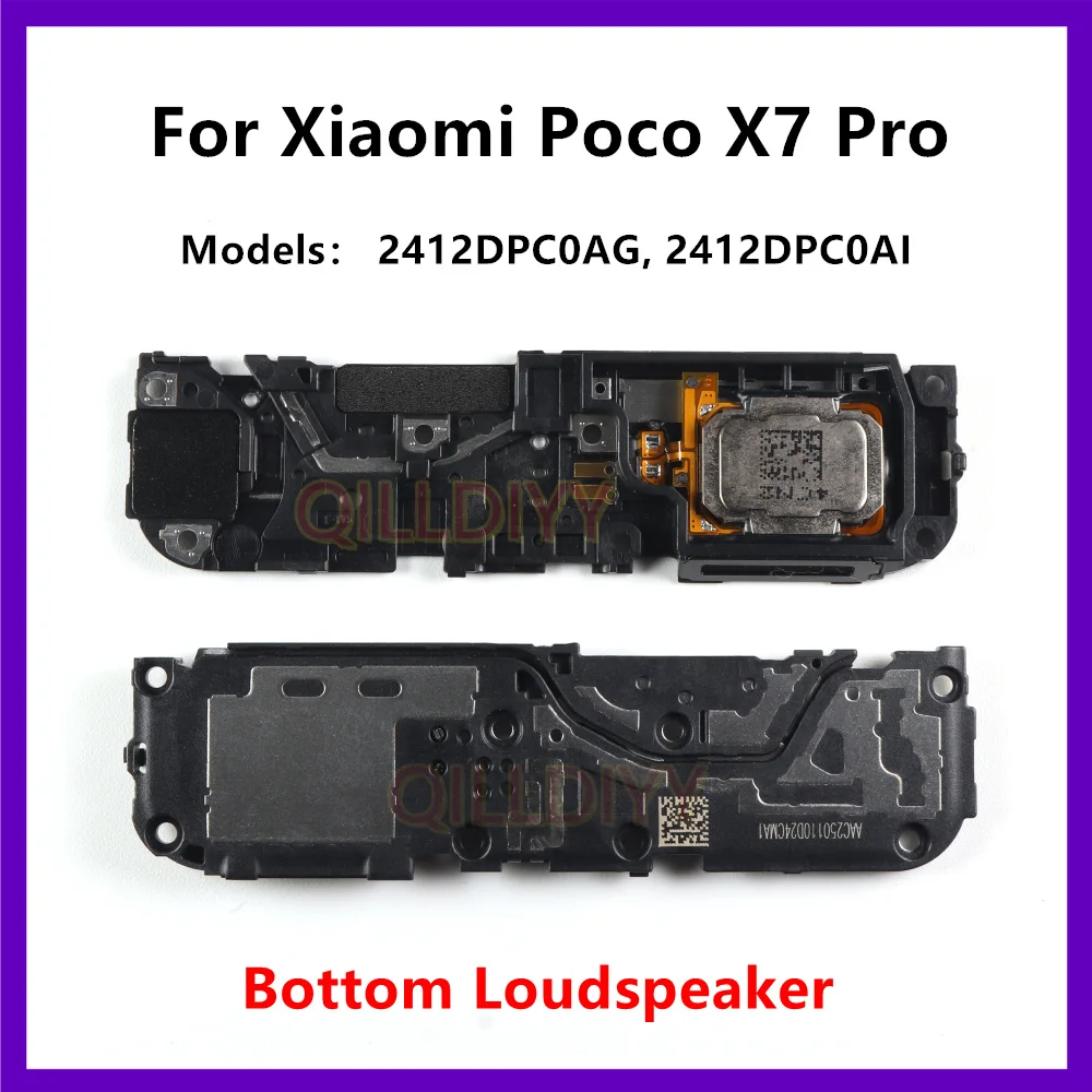 Громкоговоритель для Xiaomi Poco X7 Pro, нижний громкий динамик, зуммер, модуль звонка, запасные части для смартфона
