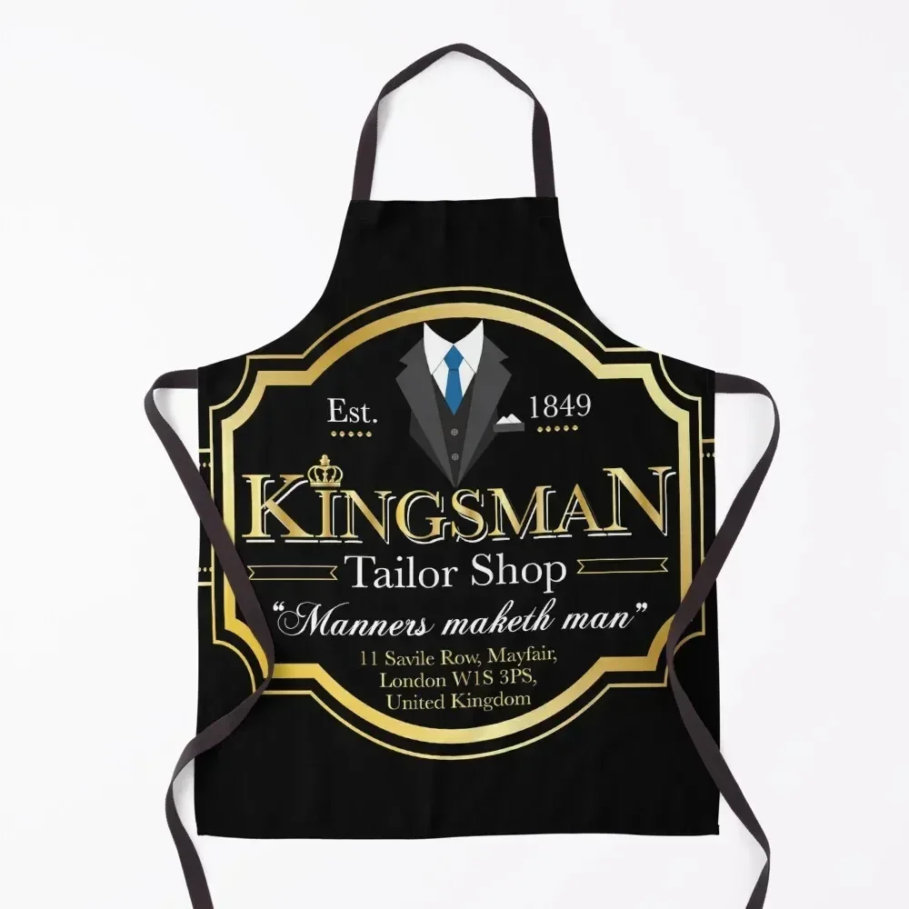 Фартук Kingsman Tailor Shop, вещи для кухни, рождественская кухонная тряпка, кухонные инструменты, аксессуары, мужской фартук
