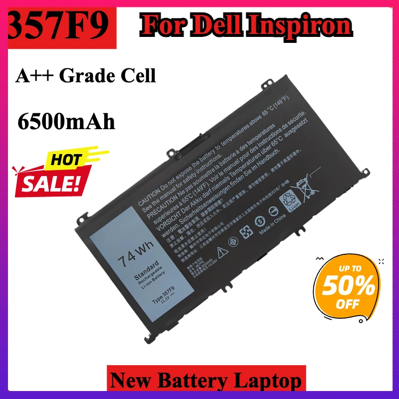 357F9 11,1 В 74 Втч Сменный аккумулятор для ноутбука Dell Inspiron 15 7000 7557 7559 7566 7567 5576 5577 INS15PD серии