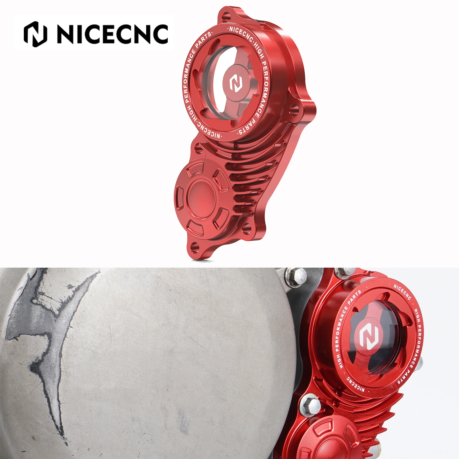 Крышка прозрачного масляного фильтра NICECNC для Honda XR650R XR 650R 650R 2000-2007 2006 2005 2004, алюминиевые аксессуары для мотоциклов, запчасти