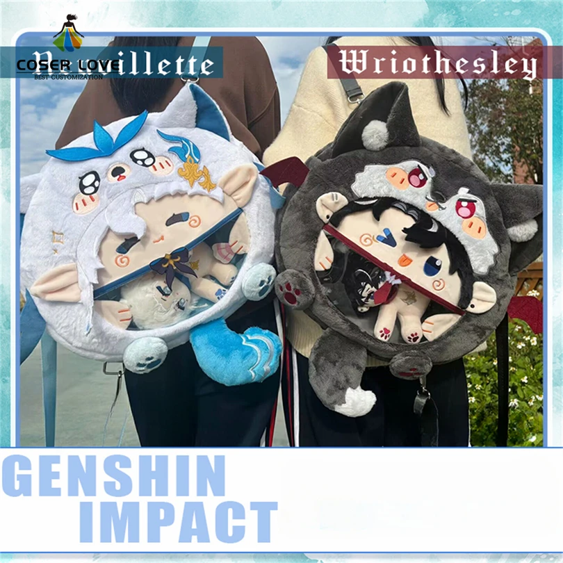 Аниме Itabag Genshin Impact Wriothesley Neuvillette Hu Tao Ganyu Xiao Gaming Ita сумка Косплей Рюкзак Сумка-мессенджер