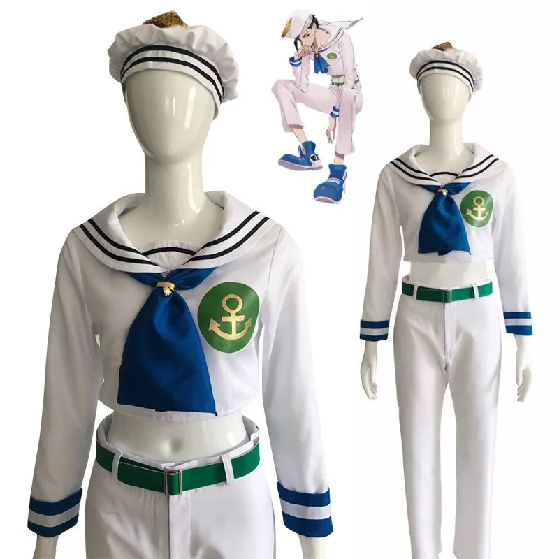 Костюмы для косплея аниме JOJO Higashikata Josuke невероятные приключения Джоджо костюмы для Хэллоуина женская мужская униформа матросский костюм