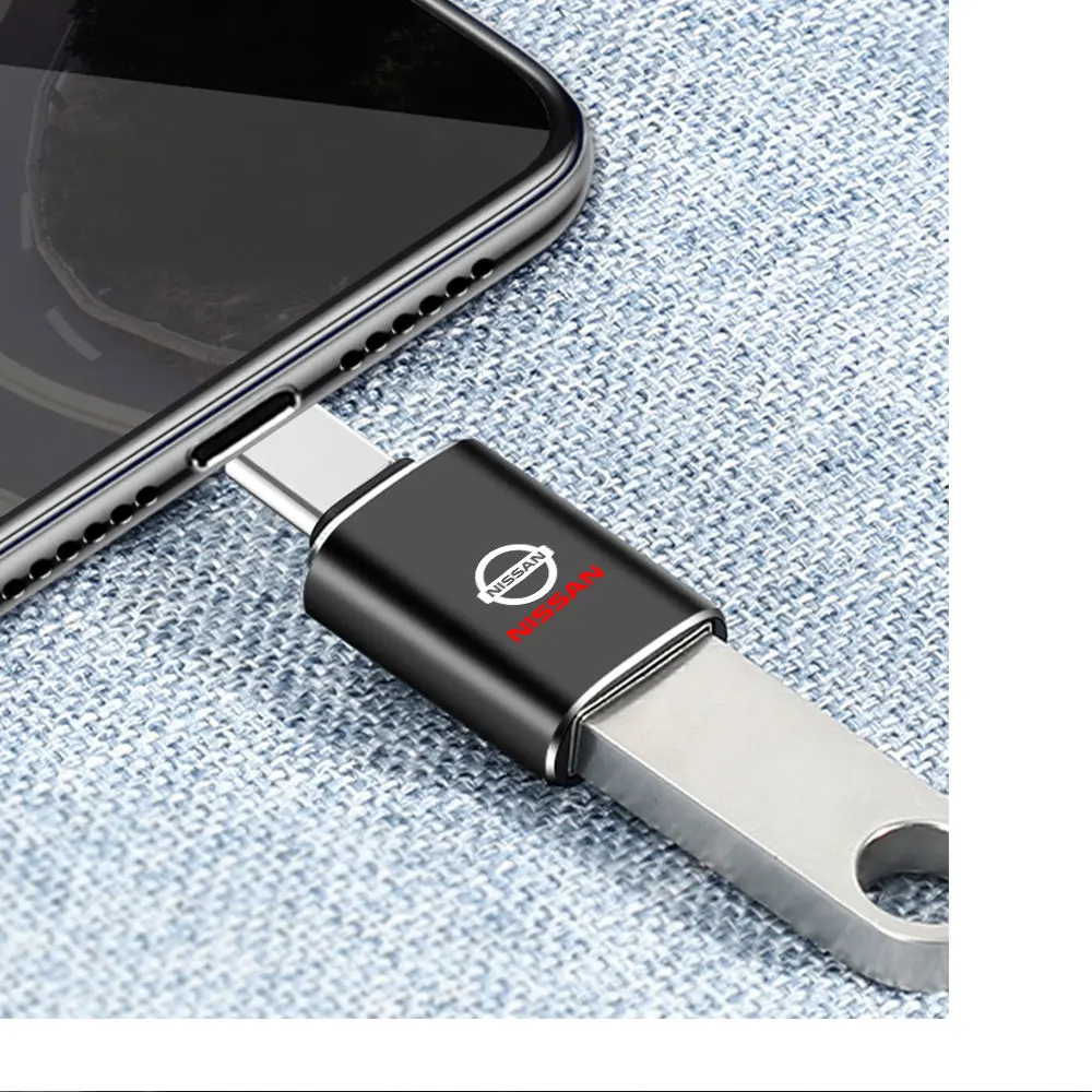 Фото 2025 Горячий адаптер OTG USB 3.0 к Type C, кабель для зарядки телефона, зарядное устройство для Nissan Xtrail Qashqai J10 Note Juke Sentra Pat №4
