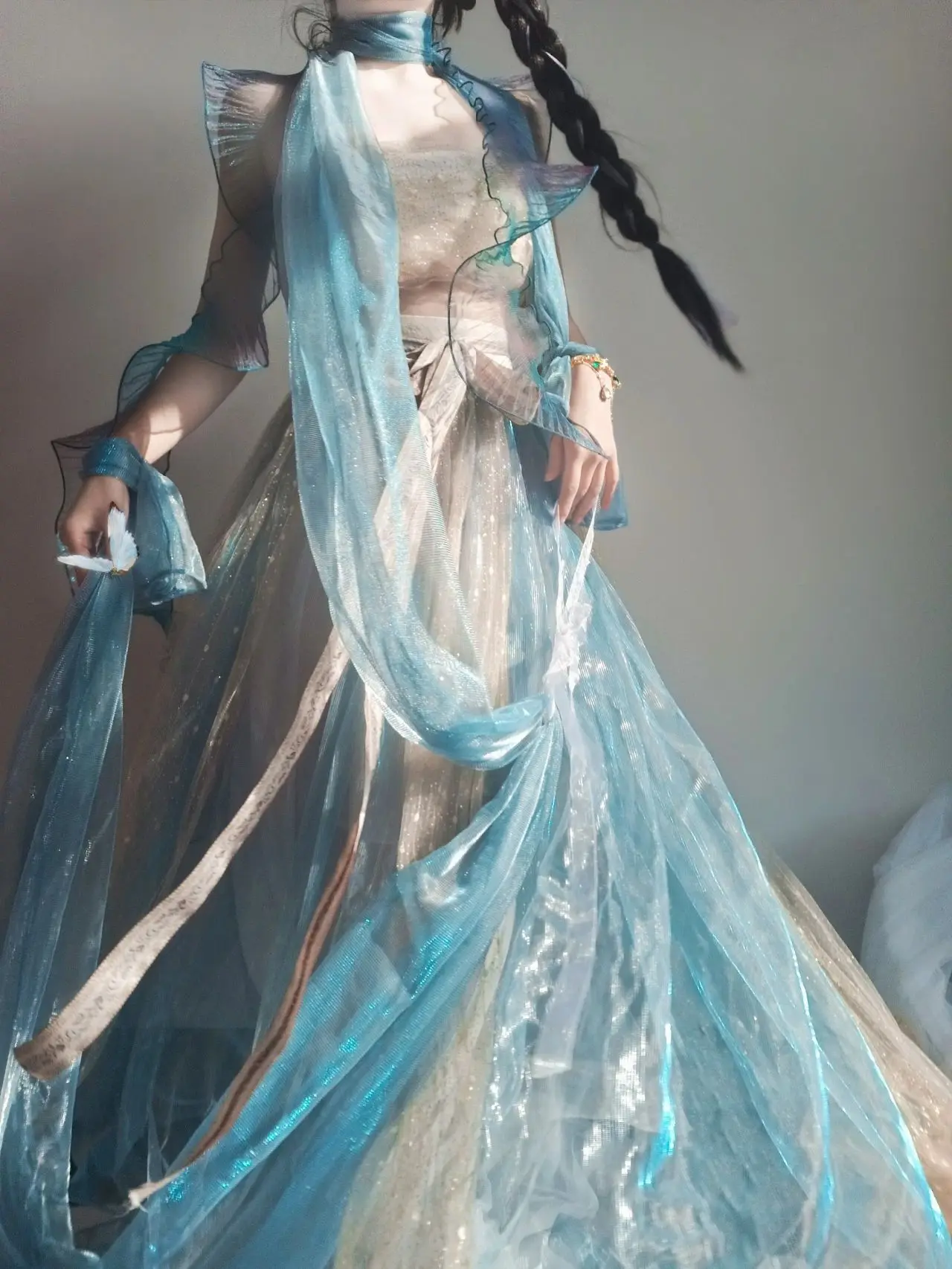 Фото Hanfu Han Улучшенная сказочная синяя пустыня №2