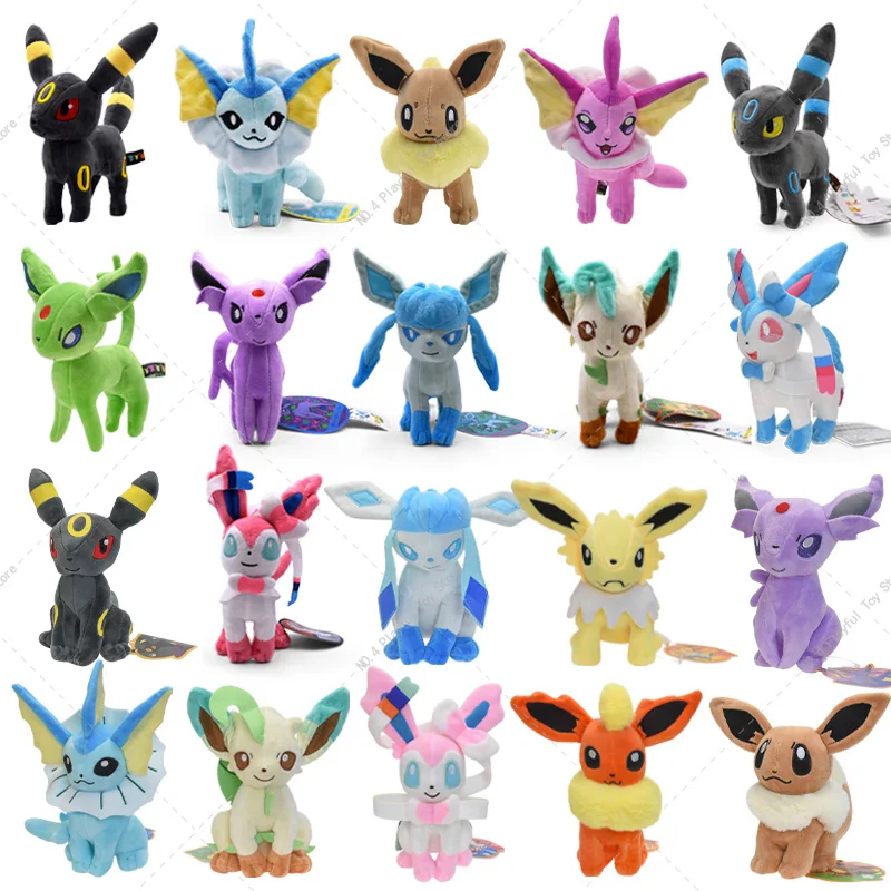 Плюшевый Покемон, Eevee, сильвеон, Flareon, зеркана, джелтеон, Umbreon, Vaporeon, Leafeon, кукла, мягкая Набивная игрушка, рождественский подарок