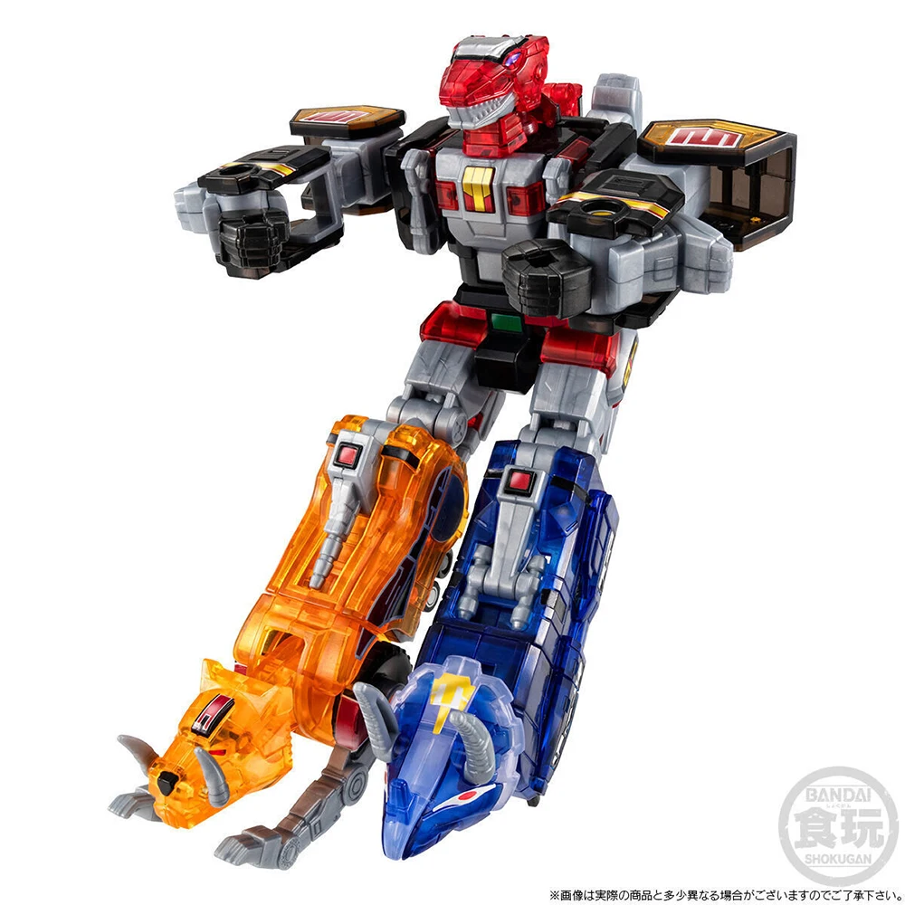 Фото В наличии Bandai Smp Power ranger Megazord Japanese Ver. Прозрачные сборные фигурки, экшн-модель, игрушки, подарки для фанатов, детей №3