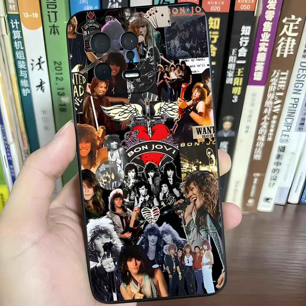 Чехол для телефона Rock Band B-Bon Jovi-i для Xiaomi 15 14 13 12 11 T Lite Ultra Redmi Note 14 13 Pro ProPlus 12 10 C 5G, силиконовый чехол