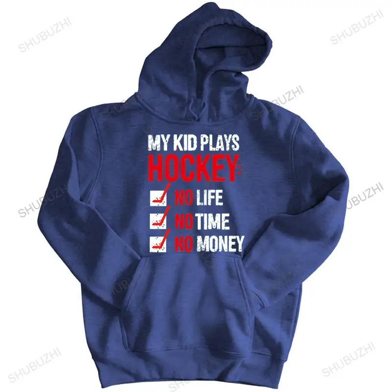 Фото Лидер продаж, мужские осенние толстовки на молнии, брендовая толстовка My Kid Plays Hockeyer, мужская винтажная свободная стильная толстовка, теплое пальто с капюшоном №2