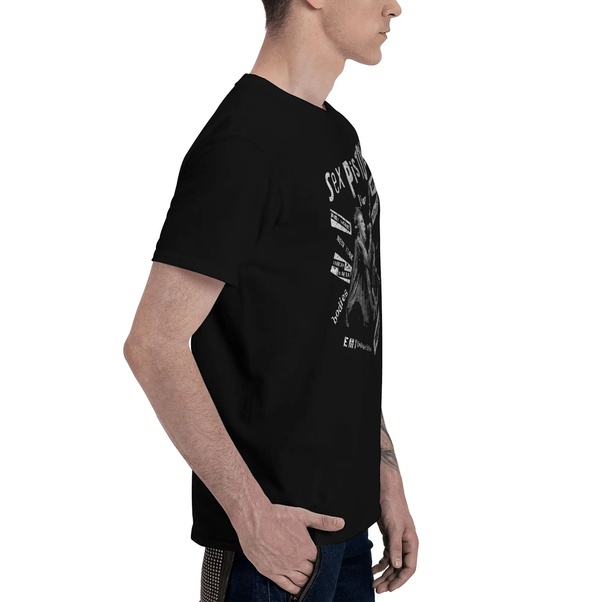 Фото Men Women New Arrival Sexed Pistols T Shirt Tee Cotton Keren Tiada Tara Band T-shirts Clothing №3