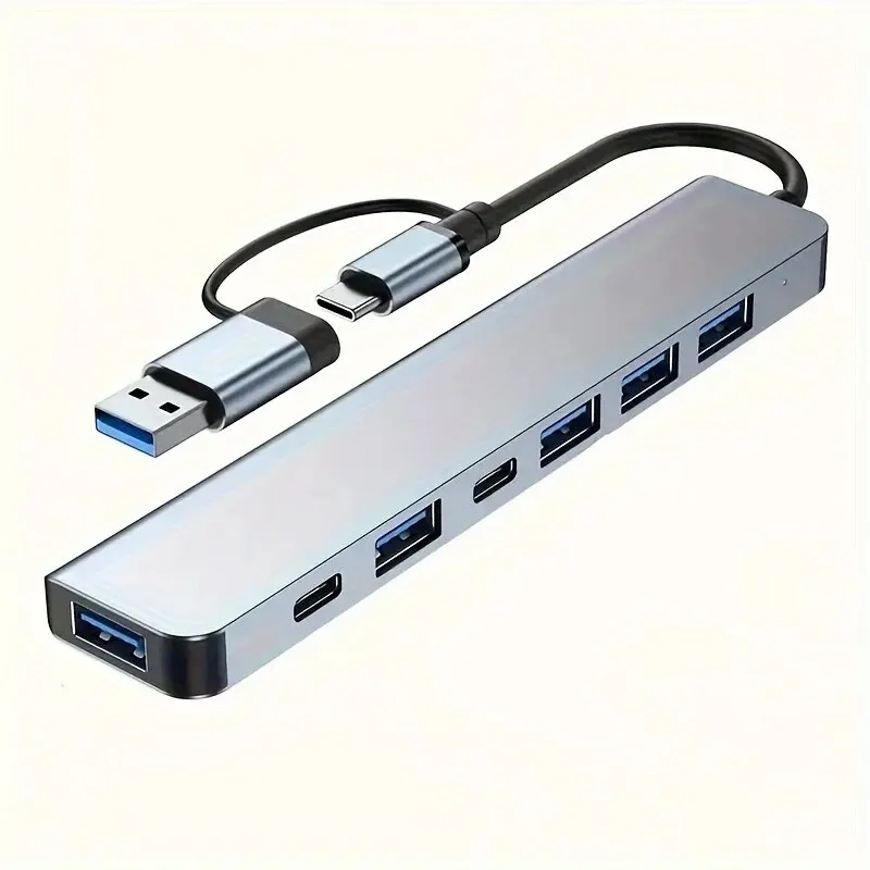 USB 3.0 HUB Type C USB-A Hub Splitter 7-портовый USB 2.0 с USB-C PD Высокоскоростная передача данных для ПК, ноутбуков, Macbook, аксессуаров (art.: 3920cb9869f37) - 3920cb9869f37