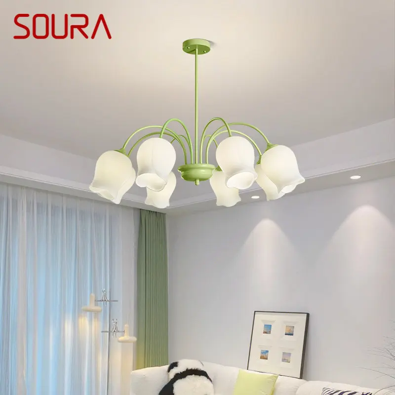 Фото Современная люстра SOURA, осветительные приборы, лофт, ретро-дизайн, веревка, креативный подвесной светильник для дома, спальни №1