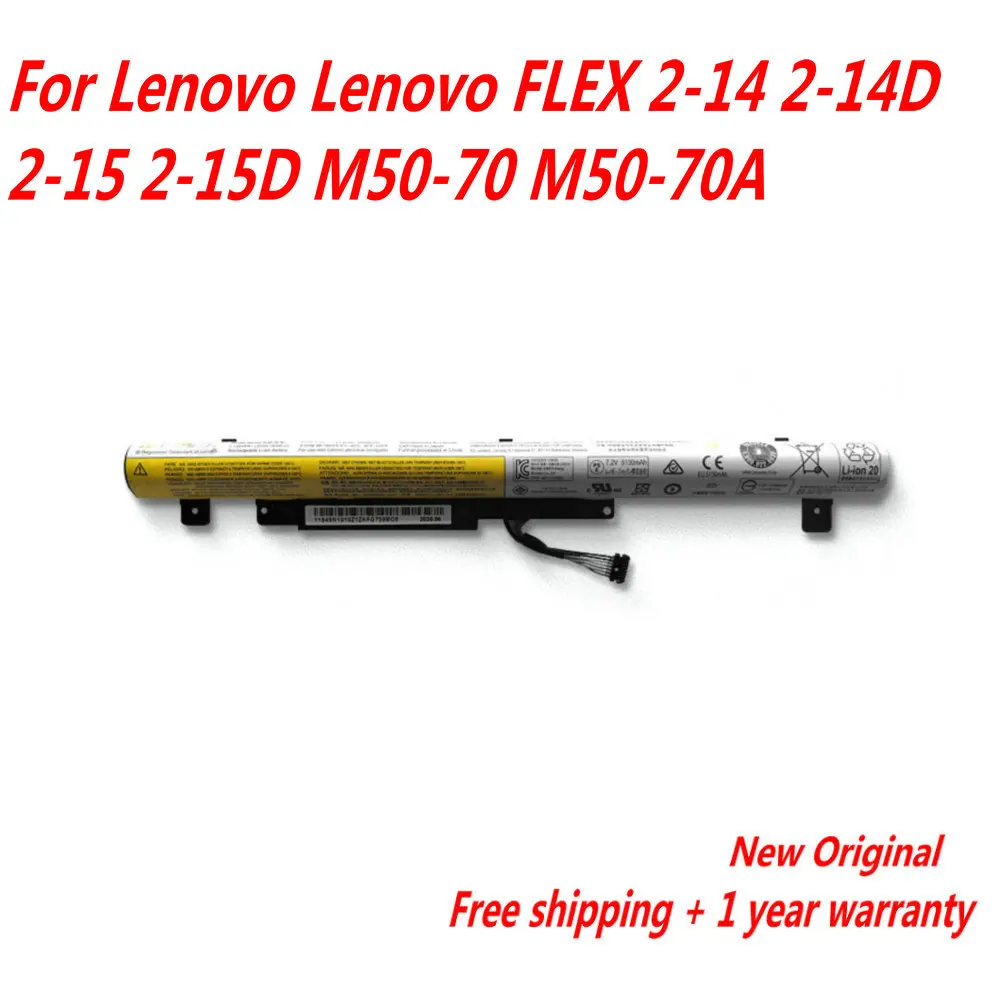 7,2 В 3950 мАч L13L4A61 L13L4E61 L13M4A61 L13S4E61 Аккумулятор для ноутбука Lenovo FLEX 2-14 2-14D 2-15 2-15D M50-70 M50-70A Аксессуары для ноутбуков