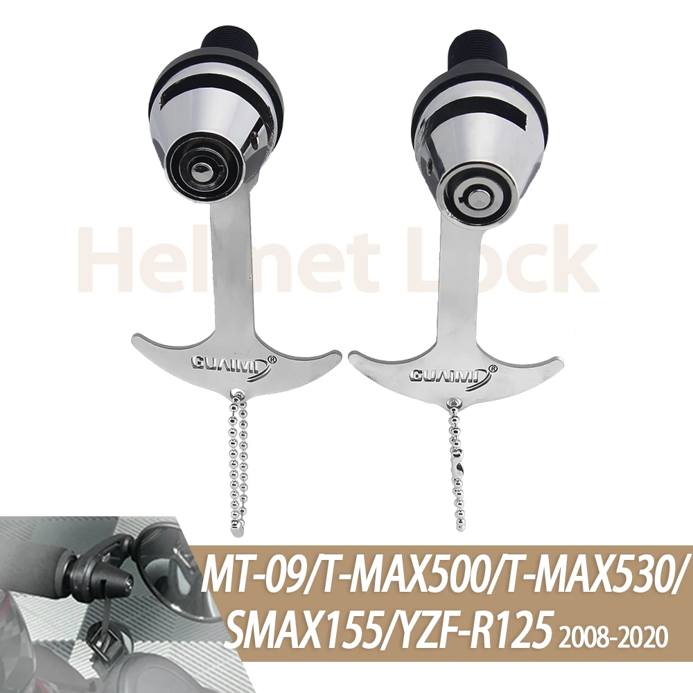 Замок на руль мотоцикла для шлема MT 09 2014-2020 YZF R125 2008-2013 T MAX 500 530 TMAX SMAX 155 YZFR125 MT09
