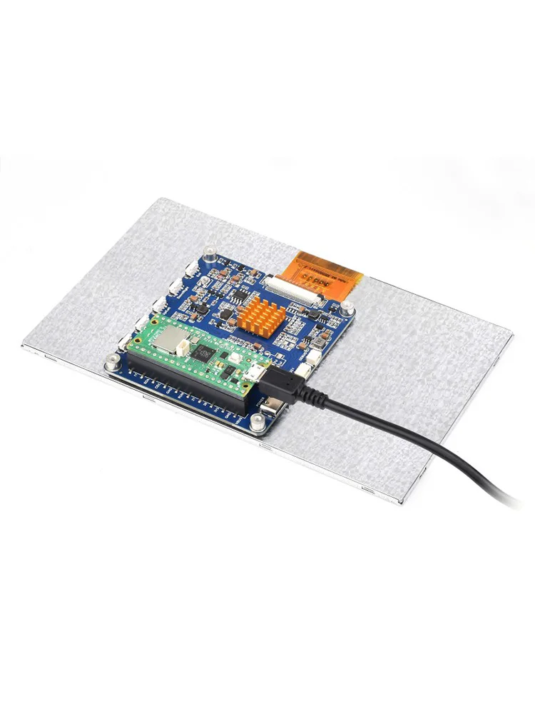 Фото Waveshare 7/10. 1-дюймовый модуль дисплея DVI для Raspberry Pi Pico,1024 × 600 пикселей, IPS-панель, коммуникация интерфейса DVI №4