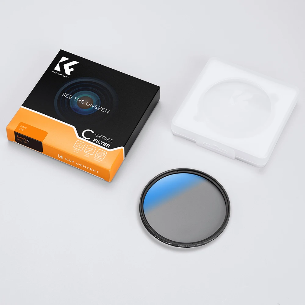 Круговой поляризационный фильтр K & F Concept Nano-C CPL 49 мм 52 мм 58 мм 67 мм 77 мм 82 мм ультратонкий с водонепроницаемыми и пыленепроницаемыми покрытиями (art.: 3920c32863856) - 3920c32863856