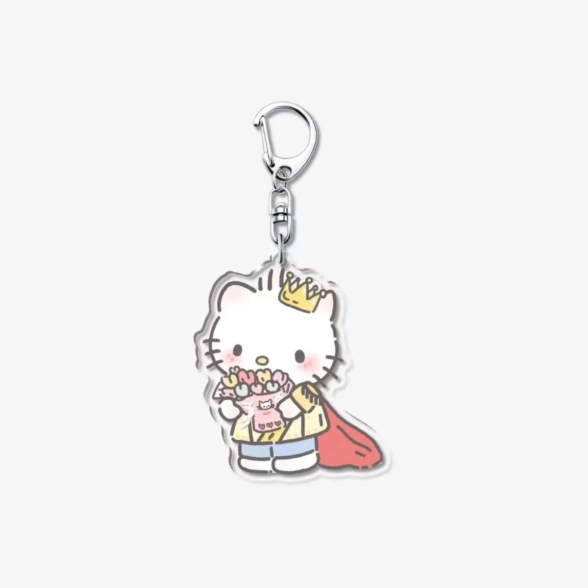 Фото Подвеска в виде кошки Sanrio Kt, модель пары Hello Kitten, симпатичная подвеска в виде мультяшной школьной сумки, подарок, 3,5 см №3