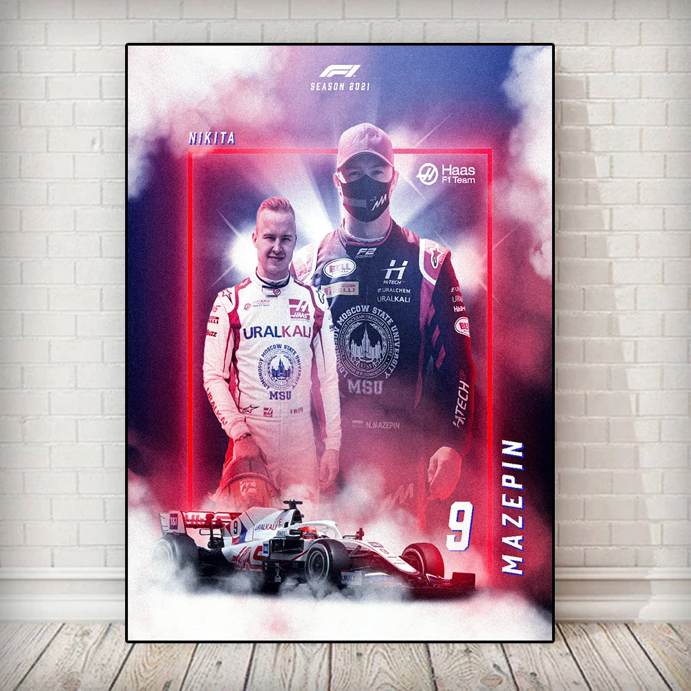 Фото F1 Racer F1 Formula World постер с чемпионом Racing Льюиса F1 команда Картина на холсте настенные художественные плакаты печать комната украшение для дома №3