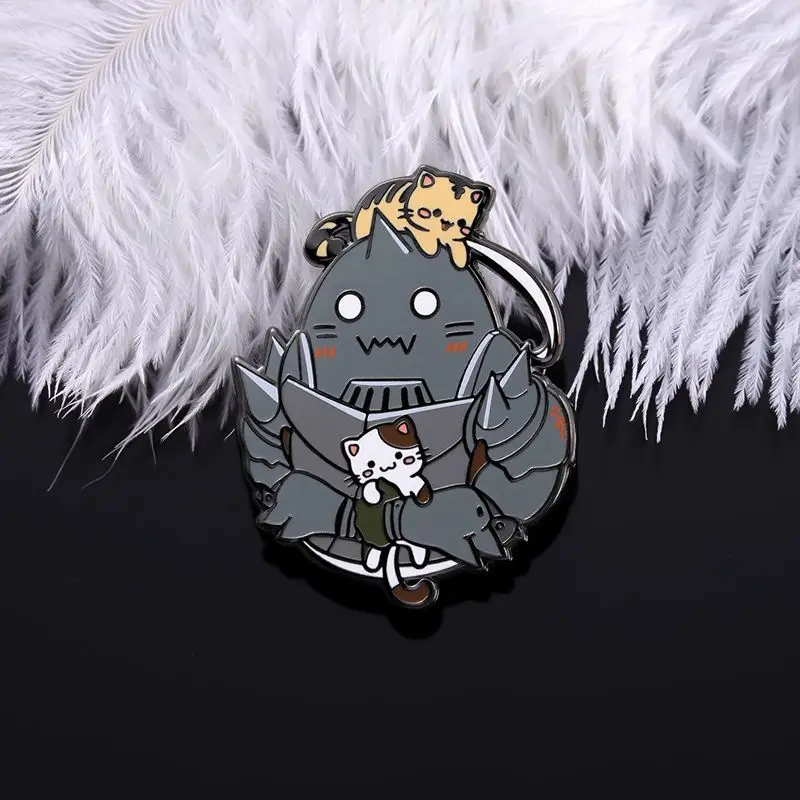 Hot Anime Fullmetal Alchemist Figure Alphonse Elric Q-Version Cute Alloy Brooch Cosplay Decoration Bag Jewelry Accessories Toys (art.: 3920cb19eb3f9) - 3920cb19eb3f9