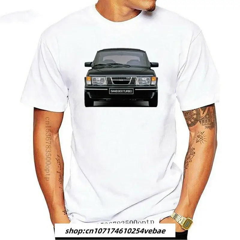 Kaus Pria Bar SAAB 900 Turbo Hitam Kaus Uniseks Kaus Cetak Atasan
