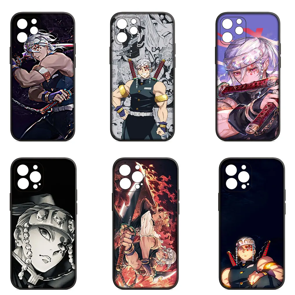 Фото Чехол для телефона Demon Slayer Uzui Tengen для iPhone 14 13 12 Mini 11 Pro XS Max X XR 6 7 8 6S Plus + мягкий корпус SE №4