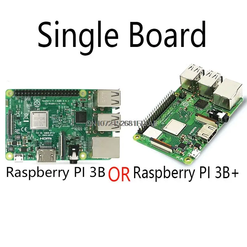 Фото Оригинальная фотовспышка/3B + Plus BCM2837 1,2G ,Raspberry Pi 3 B + с поддержкой 2,4G и Bluetooth 4,2 и PoE №3