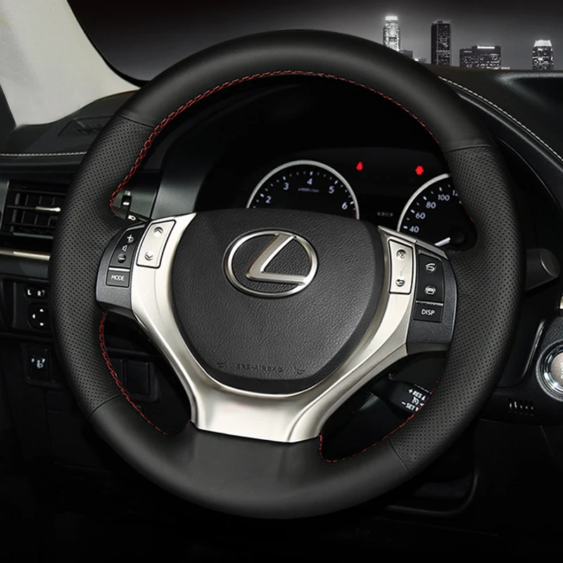 Черный нескользящий кожаный чехол с ручной строчкой для Lexus ES250 ES300h GS250 GS300h RX270 RX350 2013
