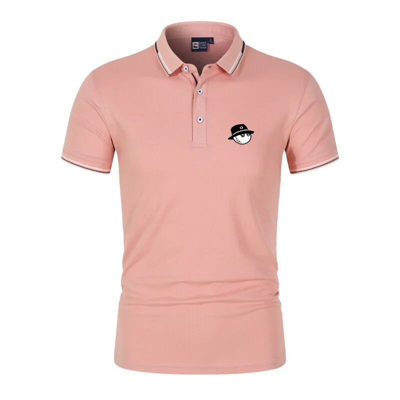 Фото 2023 Kaus Golf Pria Бару Musim Panas Atasan Kasual Bersirkulasi Fashion Kaus Polo Golf Pria Kaus Lengan Pendek Polo Golf №2