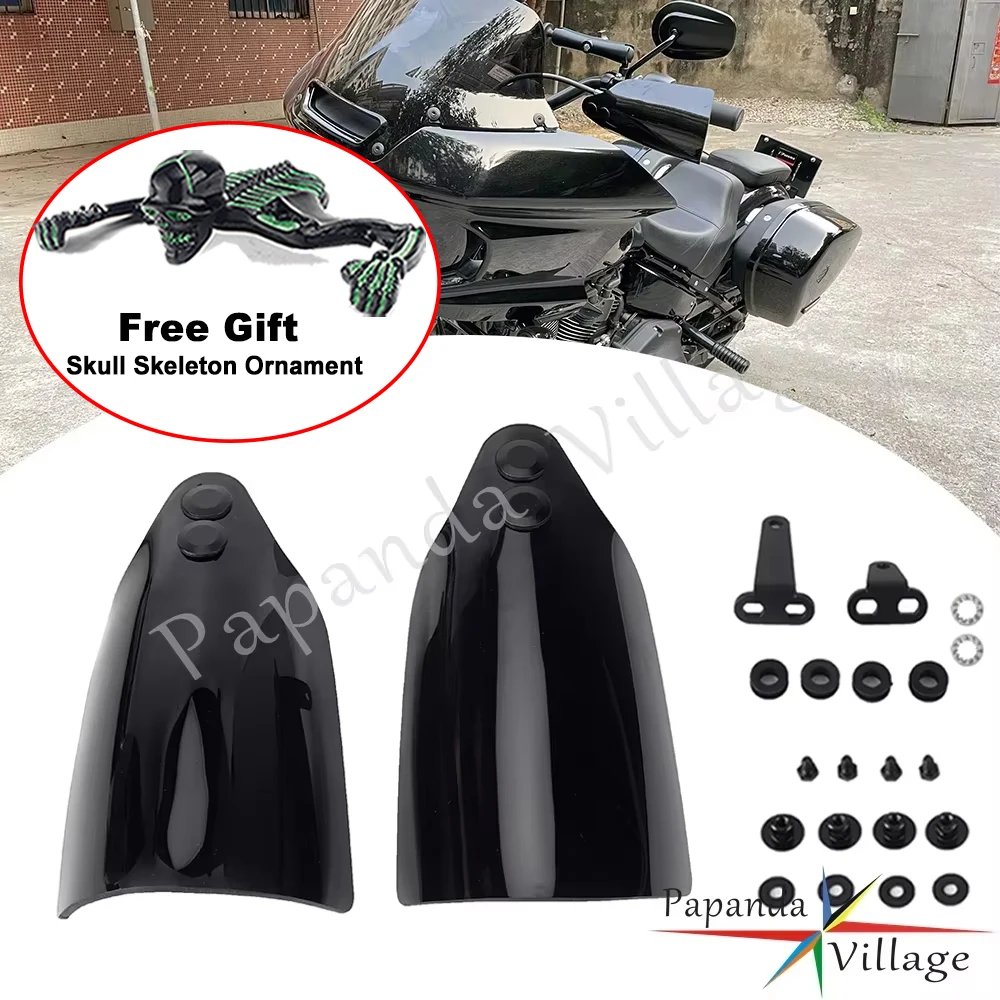 Мото-щиток с кронштейном для крепления, защитный чехол для рук для Harley Softail FXBB FXBBS FXST FXLRST FLDE FLHCS FLHC