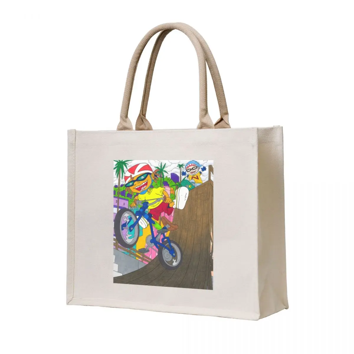 Rocket Power Otto Rocket Nickelodeon Tote Bag ручная сумка Тканевая сумка для супермаркета складная
