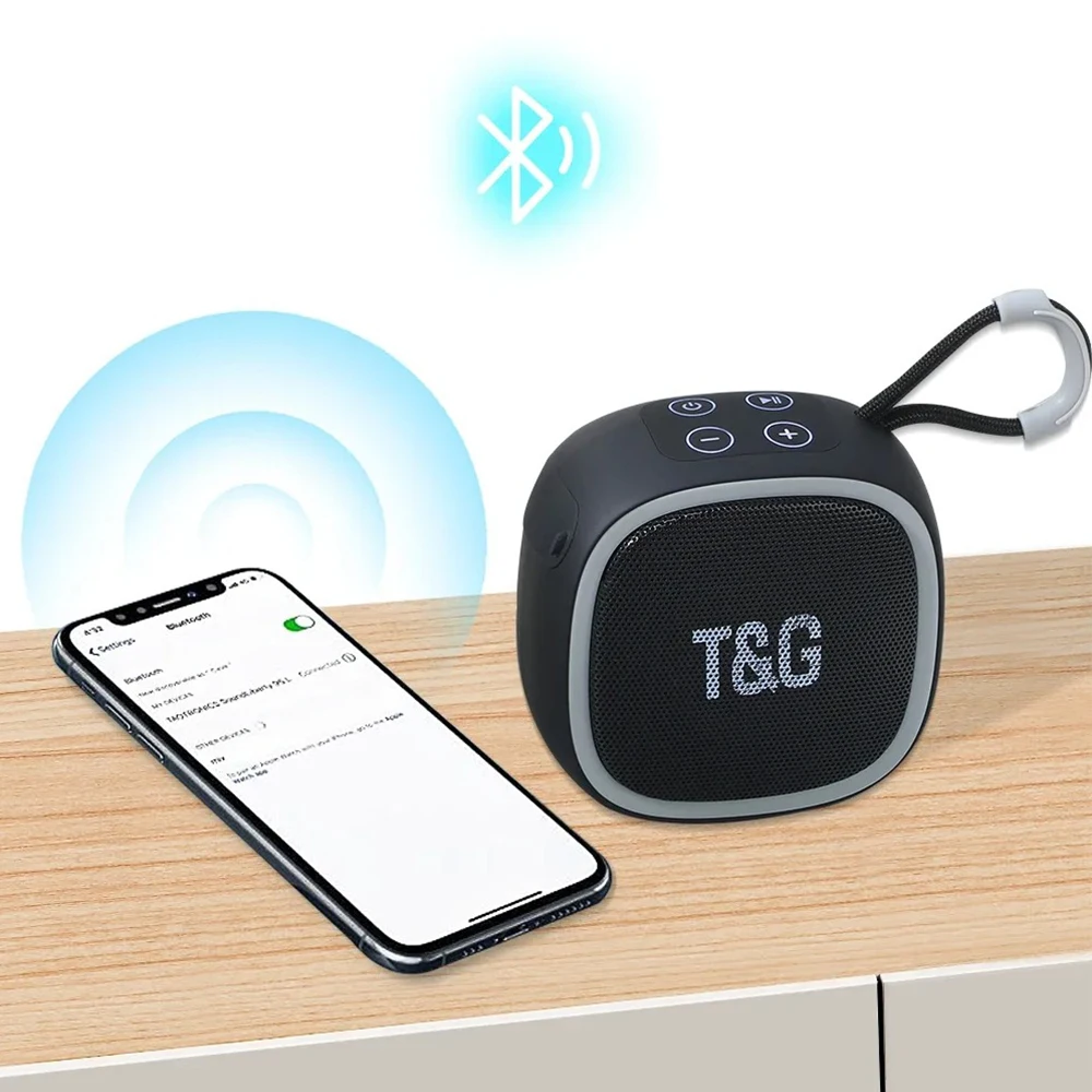 TG659 Портативный мини-динамик TWS Bluetooth 5.3 — водонепроницаемый, HIFI Sound TF-карта и радио для походов на природу и кемпинг (art.: 3920cf88fa374) - 3920cf88fa374