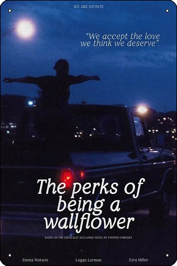 Постер из фильма «The Perks of Be a Wallflower», металлический жестяной знак, забавное домашнее искусство, Настенный декор 8x12 дюймов