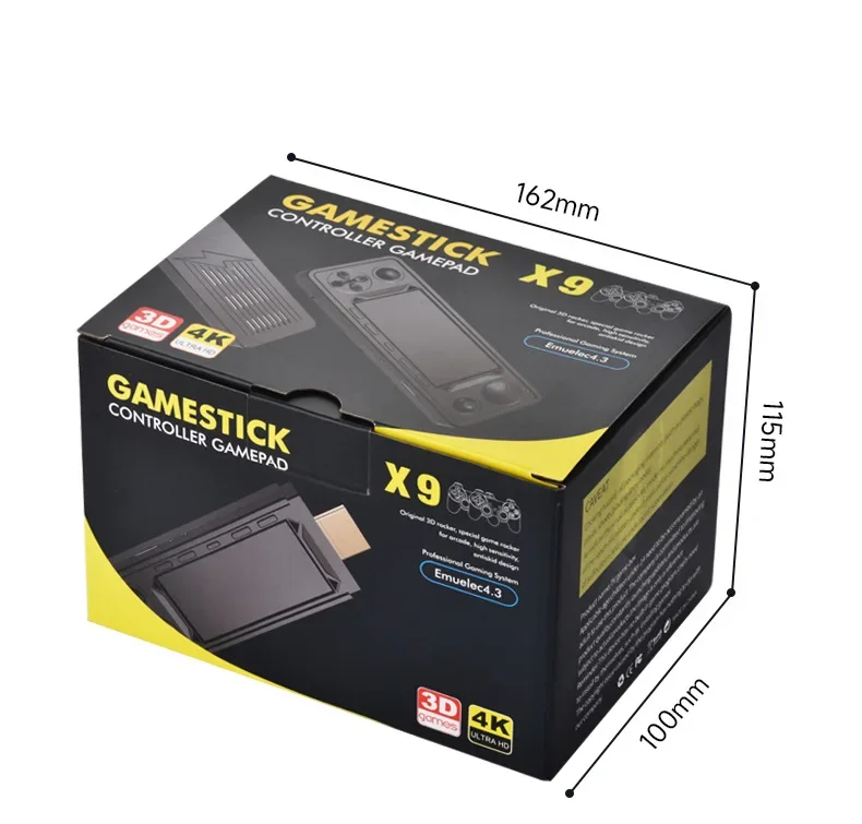 X9 Ретро 4K Game Stick TV HD игровая консоль 905X3 чип 256G 42000 игр для PS1/PSP/SFC/N64 двойной контроллер 2,4G