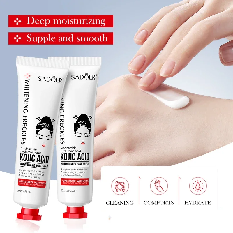 Увлажняющий питательный крем для рук SADOER Kojic Acid
