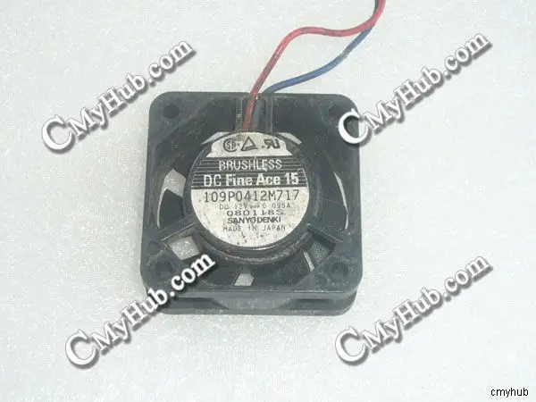 Для SANYO DENKI 109P0412M717 DC12V 0.095A 4Pin 2-проводной охлаждающий вентилятор