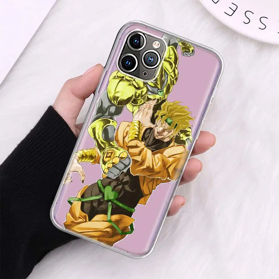 Фото Чехол для телефона JoJo Kira Yoshikage Killer Queen для Apple Iphone 16E 12 13 Mini 14 Pro 15 Plus 16 Pro Max 11 X XS Cover Shell Coque №4