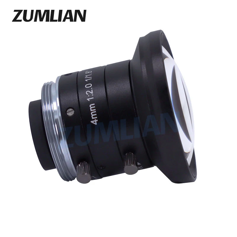 Фото ZUMLIAN 4 мм широкоугольный объектив FA 1/1.8 дюймовый CMOS IMX178 C-Mount объектив F2.0 ручной Iris 5MP HD для промышленной камеры №4