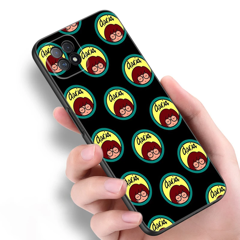 Фото Черный чехол для телефона с изображением аниме D-Daria для OPPO Reno 11 Realme 10 12 F29 Pro 13 Plus A15 A16 A17 A38 A55 A74 A78 A98 ТПУ Cover №4