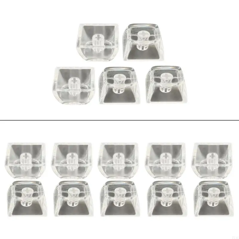 5/10peeces Clear Calelit Keycaps 1U Размер XDA Высота для механических клавиатур Установка легкая установка 77JC