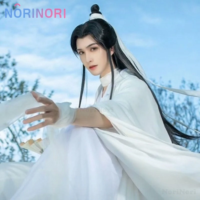 Аниме Роман TGCF Xie Lian Косплей Костюм Tian Guan Ci Fu Xielian Косплей Костюмы Топ Парики Женщины Хэллоуин Белая Одежда Han Fu