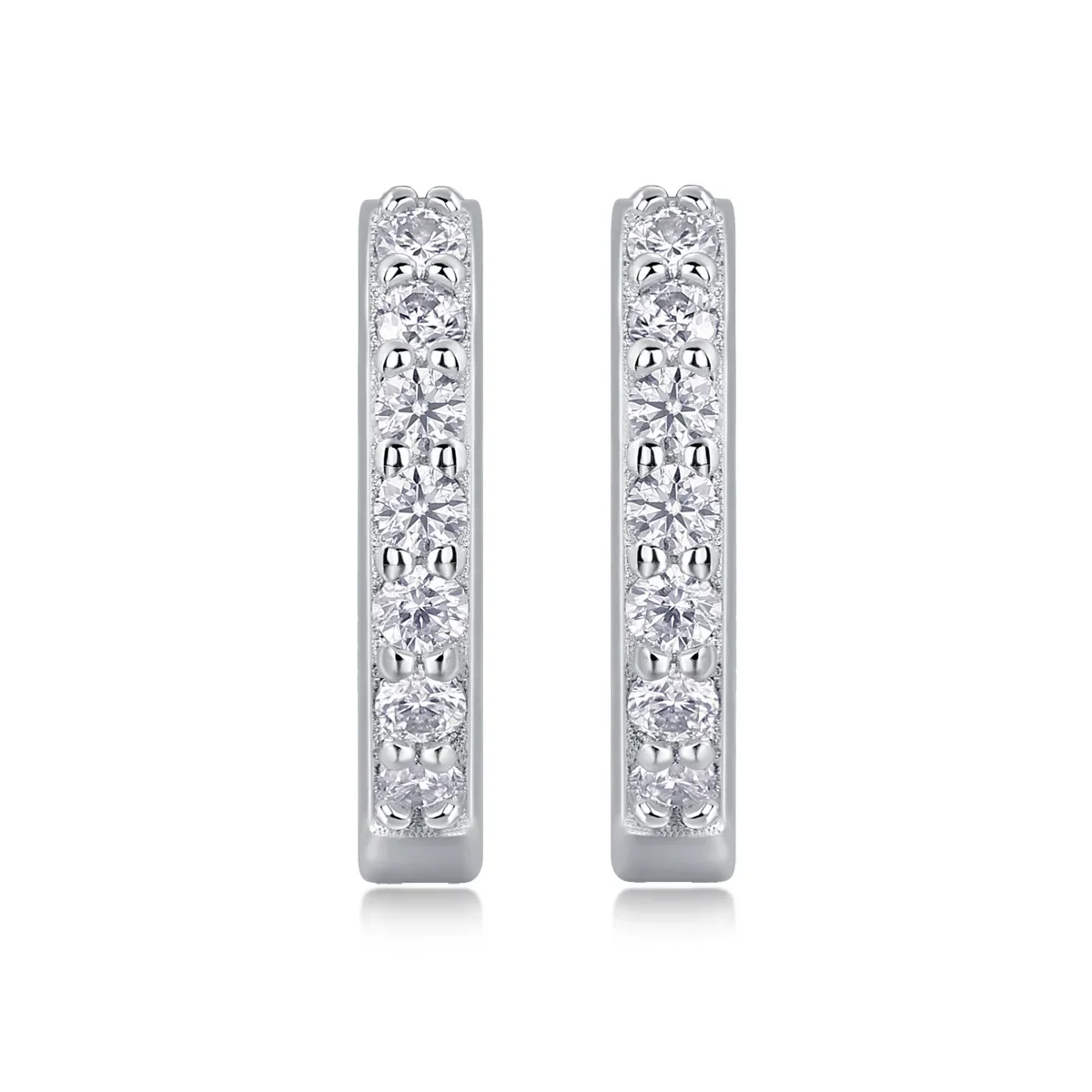 Фото Серьги-гвоздики LinkerLove 1,5 мм с муассанитом D VVS1 3EX Cut Lab Diamond, стерлинговое серебро 925 пробы, ювелирные изделия для женщин, подарок на годовщину №2