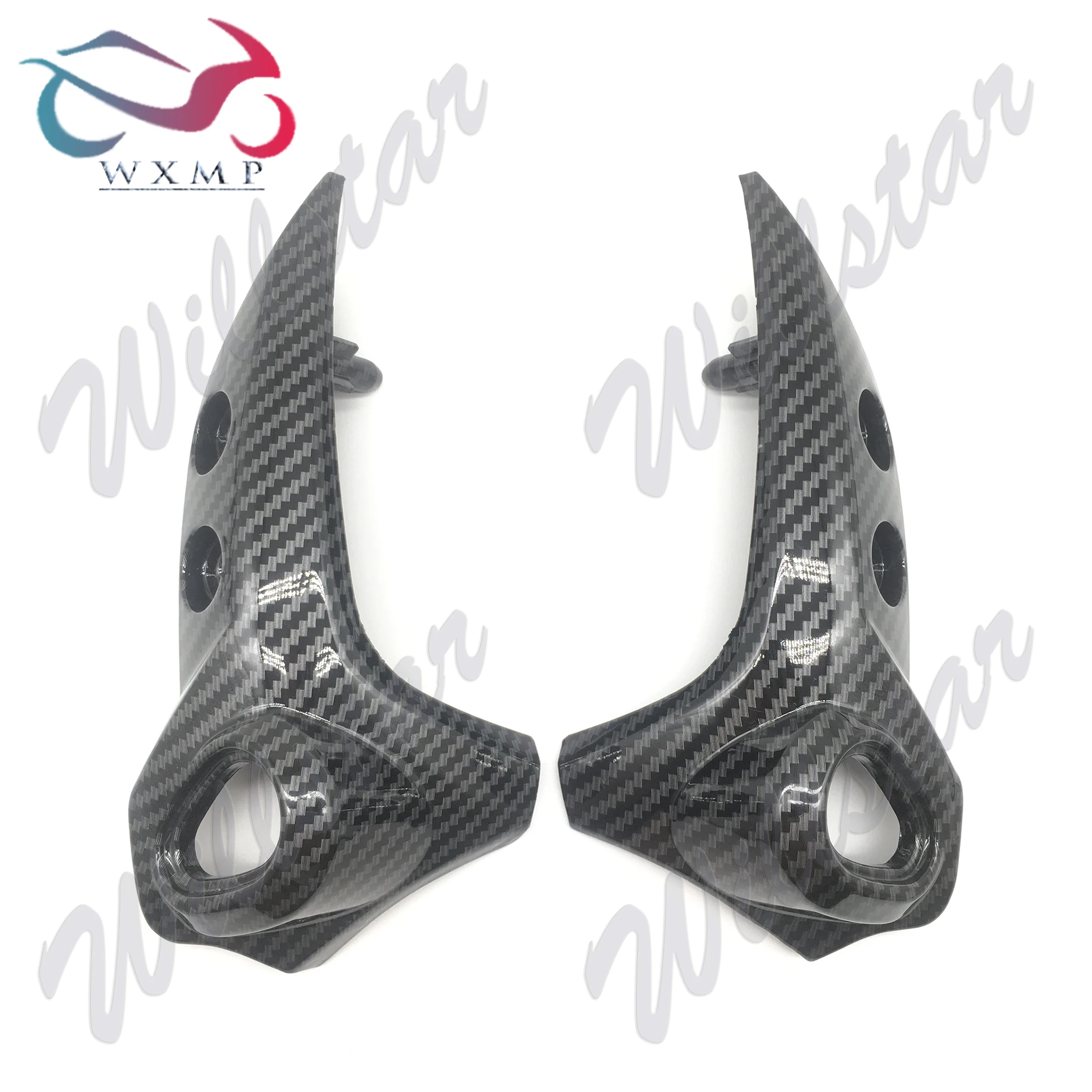 YAMAHA FZ6N FZ600 FZ6 04-09 для цветного кронштейна из углеродного волокна, верхняя боковая крышка для фар, держатель, монтажный обтекатель